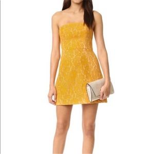Revolve - Keepsake The Label Every Way Lace Mini Dress in Mustard SZ XS NWT